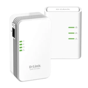 KIT ADAPTOR POWERLINE D-LINK AV500 wireless N mini, pana la 500Mbps, 1 port Gigabit, 2 buc. "DHP-W311AV" (timbru verde 2 lei)