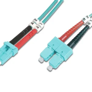DIGITUS DK-2532-01/3 Fiber Optic Patch Cord LC/SC 1m duplex Multimode OM3 "DK-2532-01/3"  (timbru verde 0.08 lei)