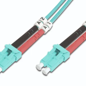 DIGITUS DK-2533-05/3 Fiber Optic Patch Cord LC/LC duplex 5m Multimode OM3 "DK-2533-05/3" (timbru verde 0.08 lei)