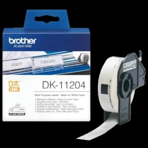 Etichete hartie Original Brother White,DK11204, pentru , 17mm X 54mm X 400, incl.TV 1.2 RON, "DK11204"