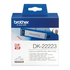 Banda Continua Hartie  Original Brother Black on White, DK22223, pentru P-TOUCH QL-1100|1110|800|810|1050|1060|500|560|570|580|650|702, 50mmX30.48m, incl.TV 0 RON, "DK22223"