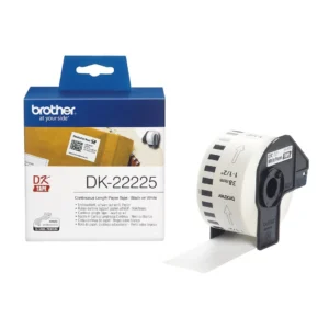 Banda Continua Hartie  Original Brother Black on White, DK22225, pentru P-TOUCH QL-1100|1110|800|810|1050|1060|500|560|570|580|650|700, 38mmX30.48m, incl.TV 0 RON, "DK22225"