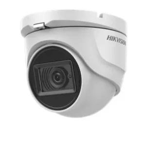 CAMERA supraveghere HIKVISION turret, pt. exterior, dist. IR 30 m, lentila fixa 2.8 mm, 8.29 Mpx, cu fir, carcasa metal, "DS-2CE76U1T-ITMF28" (timbru verde 0.8 lei)
