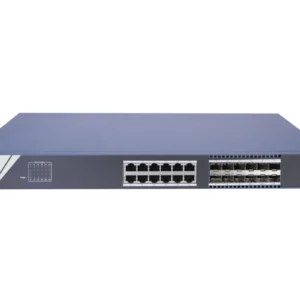 SWITCH 24 PORTURI  12 PORTURI SPF "DS-3E0524TF(B)" (timbru verde 2 lei)