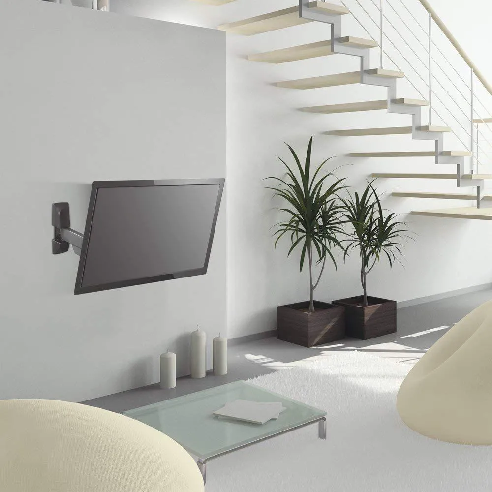 SUPORT de perete BARKAN, pt 1 TV/monitor plat, curbat, diag. max 29 inch, orizontala, inclinare, max 15 Kg, "E140.B" - imagine 2