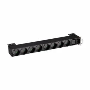 PDU EATON, 1U pt. rack 19 inch, 8 prize IEC, intrare IEC, max 16 A, cablu 2 m, negru, "EFLX8D" (timbru verde 4 lei)