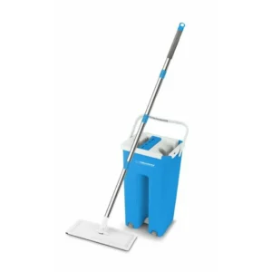 Set mop+galeata Esperanza Perfect Clean 002 EHS004 125cm cap mobil microfibra Alb/Albastru "EHS004"