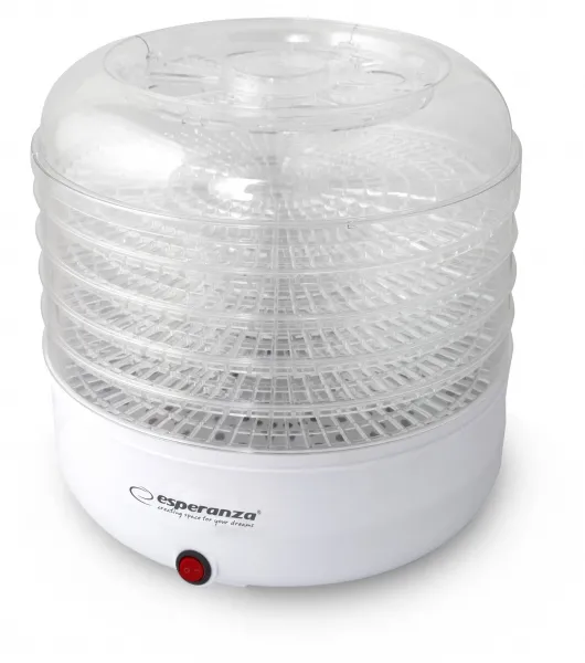 Deshidrator pentru alimente Esperanza Chapignons EKD001 125W 5 tavi Alb "EKD001" (timbru verde 0.8 lei) - imagine 2