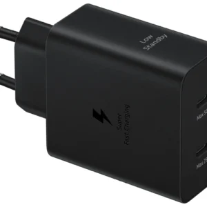 Incarcator de retea EP-T5020XBEGEU 2x USB Type-C + Cablu USB Type-C la USB Type-C Fast Charger 50W Negru "EP-T5020XBEGEU" (timbru verde 0.18 lei)