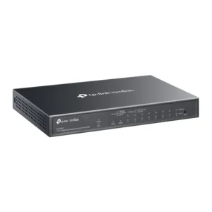 SWITCH TP-LINK Omada easy managed, 8× Gigabit 802.3at/af-compliant PoE+ RJ45, 1× Gigabit RJ45 port,1× Gigabit SFP/RJ45 Combo,125W buget POE, carcasa metalica "ES210GMP" (timbru verde 2 lei)