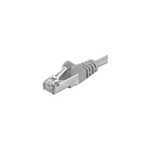 Patchcord FTP RJ45-RJ45 Cat.5e, LSZH, 1m, gri - EMTEX "FTP-5E-1-G-LSZH-EMT" (timbru verde 0.18 lei)