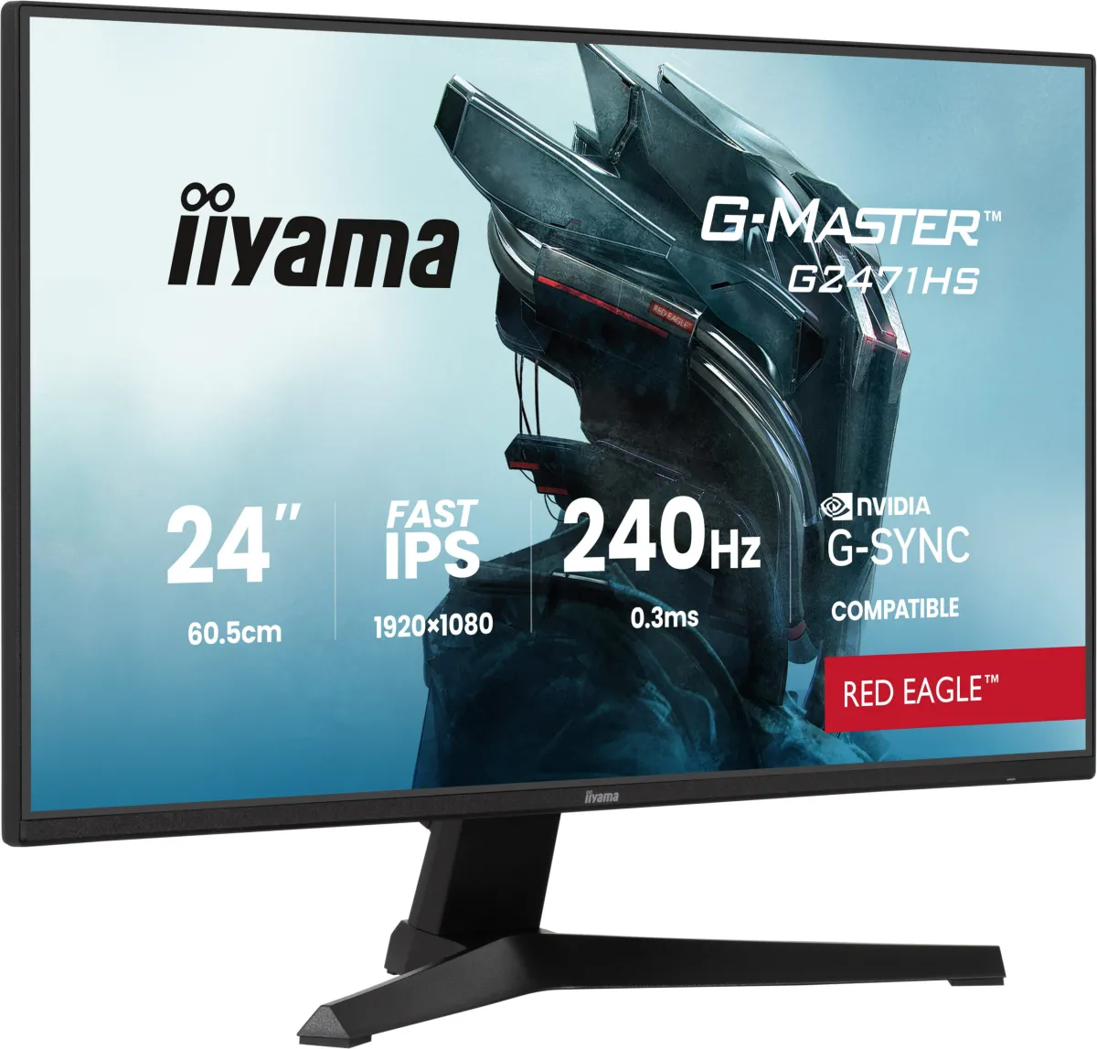 Gaming G-Master G2471HS-B1 23.8 inch FHD IPS 0.3 ms 240 Hz HDR G-Sync Compatible "G2471HS-B1" (timbru verde 7 lei) - imagine 3