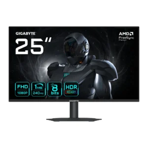 Monitor SS IPS LED GIGABYTE 24.5" G25F2A, Full HD (1920 x 1080), HDMI, DisplayPort, Boxe, Pivot (Negru) "G25F2A" (timbru verde 7 lei)