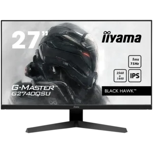 IIYAMA Monitor LED G2745QSU-B1 27" IPS 2560 x 1440 @100Hz 16:9 250 cd/m² 1300:1 1ms HDMI DP USB Hub Tilt "G2745QSU-B1" (timbru verde 7 lei)
