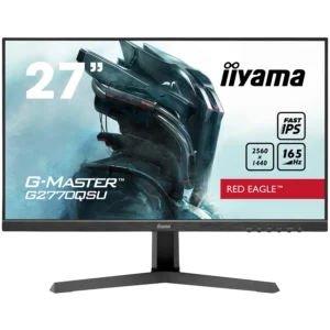 IIYAMA Monitor LED G2770QSU-B1 Fast IPS, matte finish 2560 x 1440 @165Hz,  400 cd/m2, 0.5ms, HDMI, DP, USB Hub tilt "G2770QSU-B1" (timbru verde 7 lei)