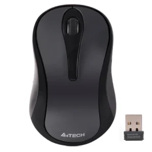 MOUSE A4tech, PC sau NB, wireless, 2.4GHz, optic, 1000 dpi, butoane/scroll 3/1, , gri, "G3-280N-GG" (timbru verde 0.18 lei)