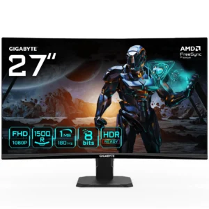 GIGABYTE GS27FC 27" FHD Curved Gaming "GS27FC EK" (timbru verde 7 lei)
