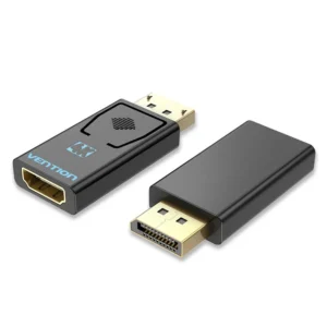 Adaptor video Vention, DisplayPort (T) la HDMI (M), rezolutie 4K la 30Hz, negru, "HBMB0" (timbru verde 0.08 lei) - 6922794746510