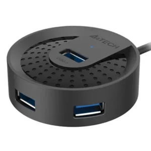 HUB extern A4TECH, porturi USB-A: USB 3.0 x 4, conectare prin USB , cablu 1.0 m, negru, "HUB-30-BK" (timbru verde 0.8 lei)