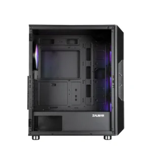 CARCASA Zalman "i3 Neo", middle tower, gaming, fara sursa, suporta 8xfan, 4xfan inclus, USB 3.1 gen1 x 2, USB 2.0 x 1, audio+mic, 7 sloturi expansiune, negru, "i3 NEO Black" (timbru verde 0.32lei)