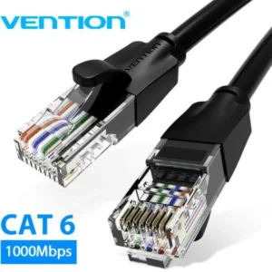 Patch Cord UTP Vention, 5m, Cat 6, RJ-45 (T) la RJ-45 (T), 26 AWG, negru, "IBEBJ" - 6922794741089