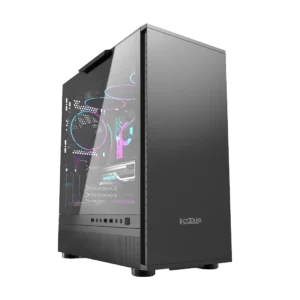 CARCASA PCCOOLER, Tower, ATX, fara sursa, sticla securizata, 1 ventilator inclus , negru, USB 3.2 gen 1 x 1, USB 2.0 x 2, mic, audio,"IE200""