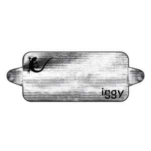 PARASOLAR auto Iggy pentru parbriz, urechi laterale, folie din aluminiu, dimensiune 200 x 70 cm "IGAA-PARAS-200"