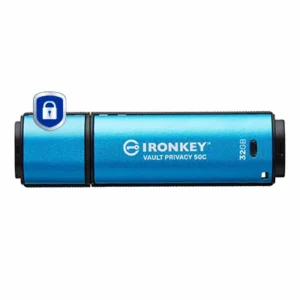 Stick USB Kingston IronKey Vault Privacy 50C, 32GB, USB-C (Albastru) "IKVP50C/32GB" (timbru verde 0.03 lei)