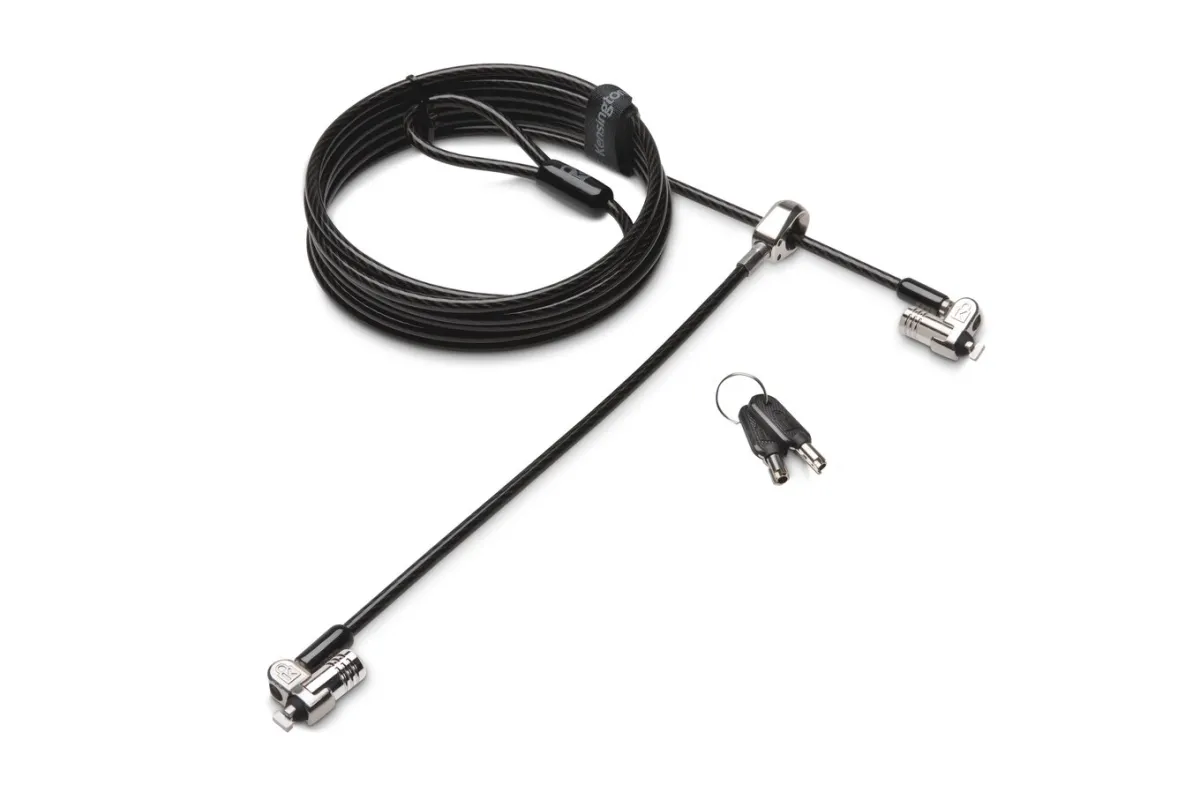 CABLU securitate KENSINGTON pt. notebook slot standard,cheie standard, conectare directa, 2.5m,cablu otel carbon, pivotare si rotire,blocare dubla, "MicroSaver 2.0" "K65048WW" (timbru verde 0.8 lei)