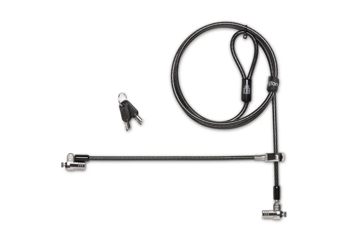 CABLU securitate KENSINGTON pt. notebook slot standard,cheie standard, conectare directa, 2.5m,cablu otel carbon, pivotare si rotire,blocare dubla, "MicroSaver 2.0" "K65048WW" (timbru verde 0.8 lei) - imagine 2