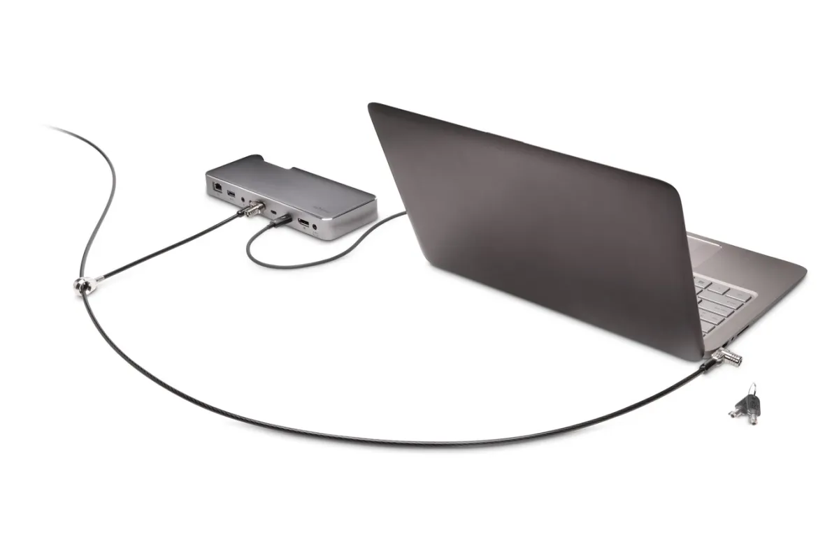 CABLU securitate KENSINGTON pt. notebook slot standard,cheie standard, conectare directa, 2.5m,cablu otel carbon, pivotare si rotire,blocare dubla, "MicroSaver 2.0" "K65048WW" (timbru verde 0.8 lei) - imagine 3