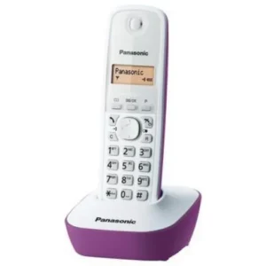 Telefon DECT alb/violet, KX-TG1611FXF, Panasonic, "KX-TG1611FXF" (timbru verde 0.8 lei)