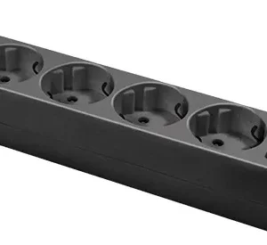 PRELUNGITOR LOGILINK, Schuko x 6, conectare prin Schuko (T), cablu 1.5 m, 16 A, protectie copii, negru, "LPS202B" (timbru verde 0.18 lei)