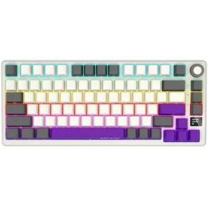 LORGAR KBP7075W, Wireless 75% Mechanical Gaming Keyboard Pro, Beige, EN layout "LRG-KBP7075W-RT-US" (timbru verde 0.8 lei)