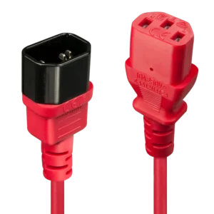 Cablu Lindy C14 to C13 2m rosu "LY-30478" (timbru verde 0.8 lei)