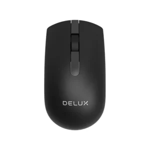 MOUSE DELUX, PC sau NB, wireless, 2.4GHz, optic, 1000 dpi, butoane/scroll 3/1, , negru, "M322GX" (timbru verde 0.18 lei)