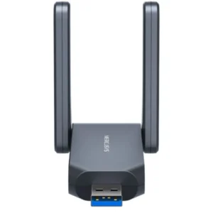 ADAPTOR RETEA MERCUSYS, BE6500 extern wireless Tri-Band, USB 3.0, 6500 Mbps, antena externa x 2, "MA37BEH" (timbru verde 0.18 lei)