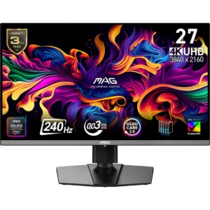 MSI MAG 272UP QD-OLED X24 26.5inch QD-OLED UHD 16:9 240Hz 0.03ms 2xHDM2.1 DP USB Type C Dpalt PD15W Pivot "MAG 272UP QD-OLED X24" (timbru verde 7 lei)