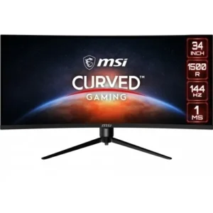 MONITOARE MSI - gaming MS-3DB6,MSI,ID1/Black-Black,34,Anti-Glare,Non-touch,VA,WQHD,LED,Curve 1500R,144Hz,1ms,21:9,EU,36M,+RGB/MAG34, "MAG342CQR" (timbru verde 7 lei)