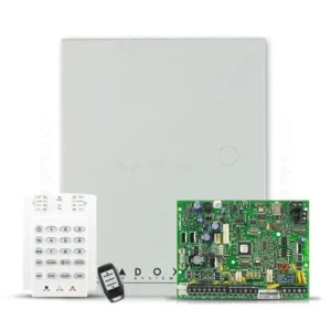 CENTRALA alarma PARADOX, panou ctr MG5050, emit-recept radio 32 zone, Stay D si aplicatia iPARADOX, 2 partiti-intrari de zona pe placa-iesiri PGM pe placa  "MG5050+K10+REM15" (timbru verde 0.8lei)