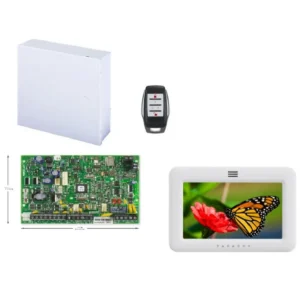 CENTRALA alarma PARADOX, panou ctr MAGELAN cu emit-recept radio-32 zone,Stay D si aplicatia iPARADOX; 2-partitii-intrari de zona pe placa-iesiri PGM pe placa "MG5050+TM50+REM15" (timbru verde 0.8lei)