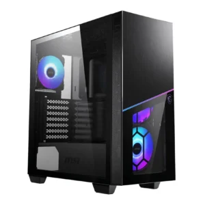 CARCASA MSI Middle Tower, E-ATX, "MPG SEKIRA 100R", fara sursa, sticla securizata, fanx4, USB 3.2 gen 1x2, USB 3.2 gen 2 Type-C x 1,Jack 3.5 mmx2, mesh,negru "MPG SEKIRA 100R" (timbru verde 0.32 lei)