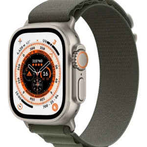 Smartwatch Watch Ultra GPS + Cellular 49mm Titanium Case with Alpine Loop M - Green "MQFN3FD/A" (timbru verde 0.8 lei)