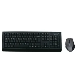 MediaRange Wireless keyboard and 5-button optical mouse set, QWERTY (UK), black "MROS104-UK" (timbru verde 0.8 lei)