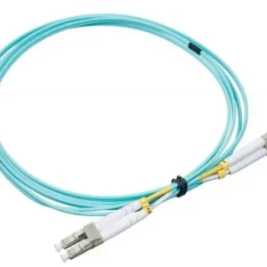 Patch cord | FO | 10 metri | LSZH | Aqua | LANmark | Multimode OM3 | Duplex LC-LC
