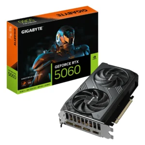 GIGABYTE GeForce RTX 5060 WINDFORCE MAX OC 8G, GDDR7, 128 bit, Negru  "N5060WF2MAX OC-8GD"
