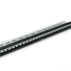 Patch panel neechipat | cat 5,6 | Modular | Cupru | 24 | Keystone | Essential | Negru