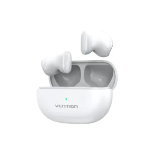 Casti TWS Vention, wireless,tip butoni, smartphone,BT 5.3, mic pe casca,USB C,acumulator charging case 250mAh,pana la 20 ore,Low audio latency,alb "NBLW0" (timbru verde 0.18 lei)-6922794778658