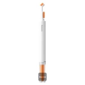 PERIE CURATARE Baseus, design retractabil, doua capete curatare si burete, perfecta pentru casti TWS, mouse, tastatura etc., alb "NGBS000002" - 6932172614188