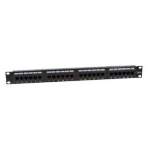 PATCH PANEL LOGILINK 24 porturi,  UTP, Cat6, 1U pentru rack 19", black, "NP0004"